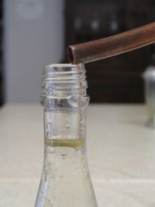 dill oil layer at the top of the hydrosol